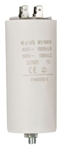 Capacitor 40.0uf / 450 v + Aarde W1-11040N 5412810232017