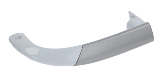 Apakšējais durvju rokturis balts/pelēks BEKO 4326390500, 215 mm W5-13118/BEK