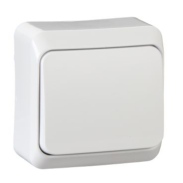 Vienvirziena slēdzis, balts, Prima WDE001010 5904093552642