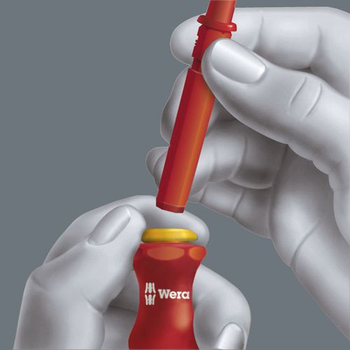 Skrūvgrieža rokturis maināmiem uzgaļiem VDE 003990 Wera WER/003990 4013288104359