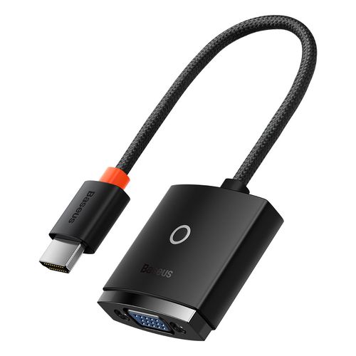 Pārveidotājs HDMI - VGA (tikai video, bez audio), melns BASEUS WKQX010001 6932172606145