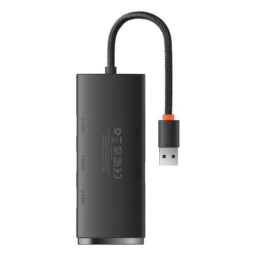 Centrmezgls USB-A 4xUSB 3.0 porti 25 cm, melns WKQX030001 6932172606183