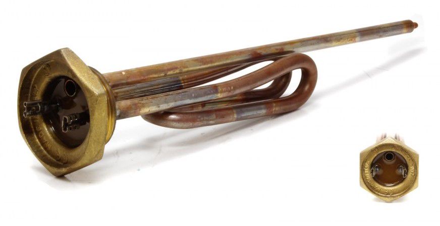 Sildelements ūdens boilerim ar vītni 15/8' (41,3mm), 2500W, 270mm, Izliekts WP-152116