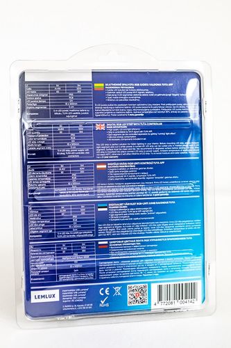 LED digitālo lentu komplekts ar barošanas bloku un kontrolieri 5m, 60LED / m, 14.4W / m, 12Vdc, RGB IC DIGITAL, IP65, TUYA WI-FI, komplektā 5m lenta WS2811-60RGB-SET 4772081004142