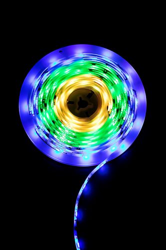 LED digitālo lentu komplekts ar barošanas bloku un kontrolieri 5m, 60LED / m, 14.4W / m, 12Vdc, RGB IC DIGITAL, IP65, TUYA WI-FI, komplektā 5m lenta WS2811-60RGB-SET 4772081004142