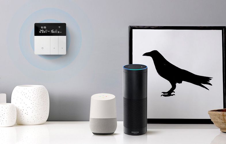 Viedais termostats ūdens apsildes grīdas vārstu vadībai, 3A, Wi-Fi, TUYA / Smart Life WT50-WH-3A