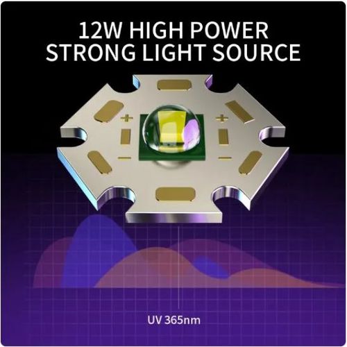 LED UV lukturītis, 12 W , 365 Nm, uzlādējams ar USB-C, SUPERFIRE Z03