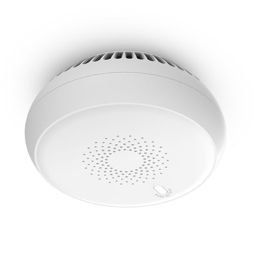 Dūmu sensors ZigBee TUYA, ar sirēnu 85 dB, balts, CR123A ZSD07 6976037361183