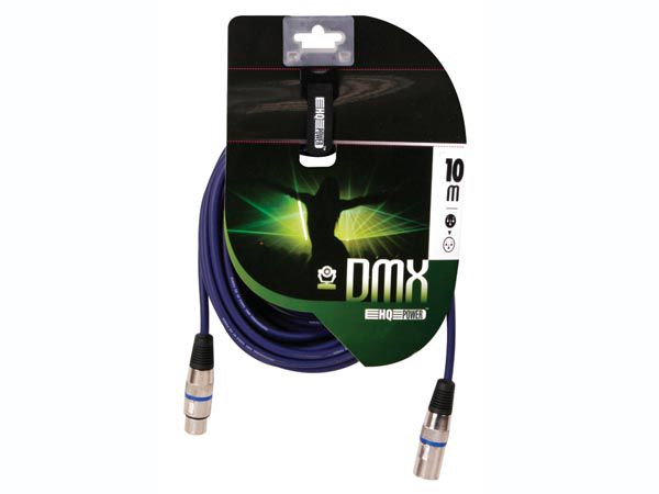Profesionāls DMX kabelis XLR 3pin spraudnis - XLR 3pin ligzda 10m PAC104 5410329433468