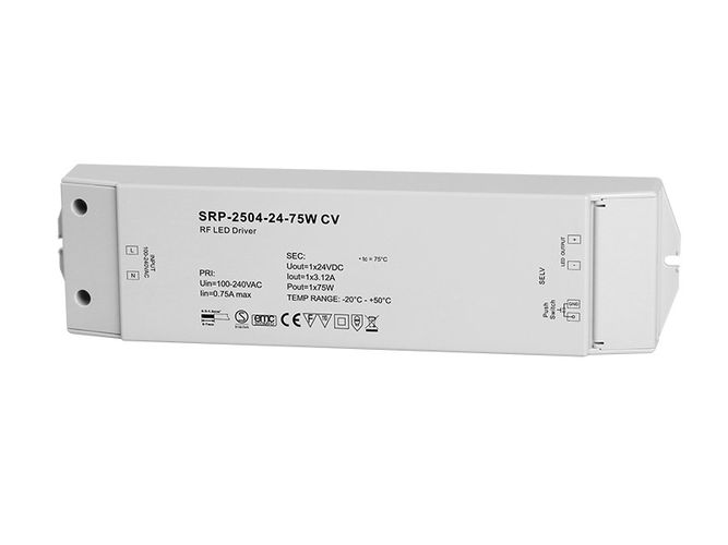 Impulsu barošanas bloks LED 12Vdc 50W ar iebūvētu Easy-RF uztvērēju, Sunricher SRP-2504-12-50
