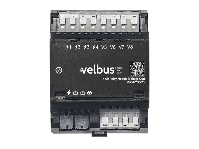 Four-channel Relay Module with Voltage Outputs VMB4RYLD-20 5410329757052