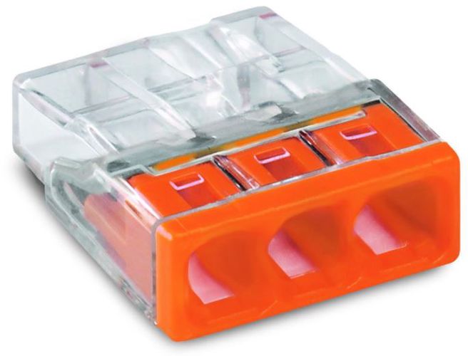 Vadu savienotājs 3x0,5-2,5 mm² 24A/400V WAGO JL/2273-203 4050821027850