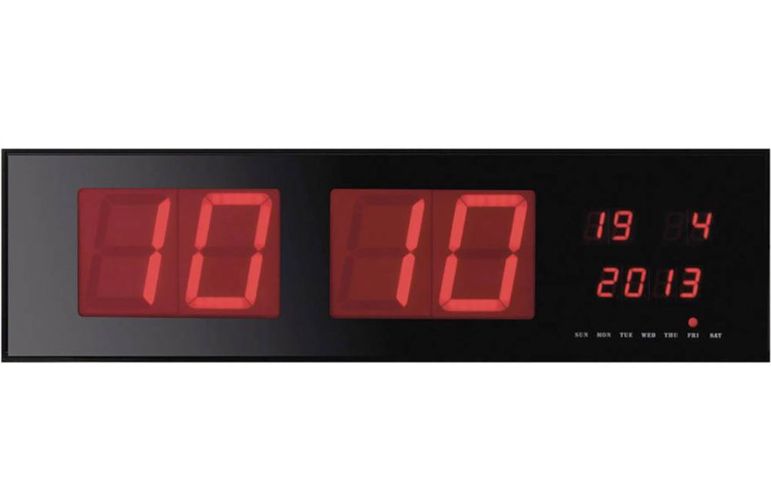 Sienas LED pulkstenis ar lieliem cipariem (125mm ) WC208 5410329708498