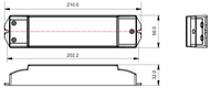 LED Impulsstoiteplokk, konstantse vooluga 50W, 250mA-1500mA, 15-48VDC, 100-240VAC, IP20, Sunricher SRP-2504-50W-CC