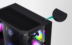 Darflash FT350 computer case + 5 aRGB fans (black), Darkflash FT350 Black
