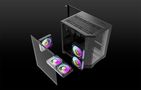 Darflash FT350 computer case + 5 aRGB fans (black), Darkflash FT350 Black