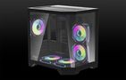 Darflash FT350 computer case + 5 aRGB fans (black), Darkflash FT350 Black