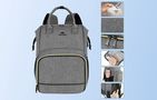 Laptop Backpack / Lunch Bag 15.6'' Matein 1368 USB Grey, Matein 1368