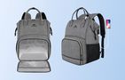 Laptop Backpack / Lunch Bag 15.6'' Matein 1368 USB Grey, Matein 1368