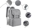 Laptop Backpack / Lunch Bag 15.6'' Matein 1161 USB Grey, Matein 1161