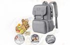 Laptop Backpack / Lunch Bag 15.6'' Matein 1161 USB Grey, Matein 1161