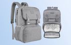 Laptop Backpack / Lunch Bag 15.6'' Matein 1161 USB Grey, Matein 1161