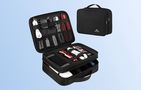 Travel bag with organizer for cables / electronics M Matein 1225 Black, Matein 1225