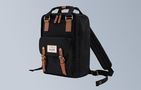 Himawari 188L black and brown 14'' laptop backpack, Himawari 188L-26