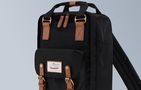 Himawari 188L black and brown 14'' laptop backpack, Himawari 188L-26