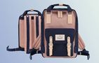 Himawari 188L 14'' laptop backpack (navy blue and pink), Himawari 188L-54