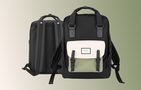 Himawari 1010 15.6'' laptop backpack (black-green), Himawari 1010-7