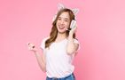 ONIKUMA X10 White/Pink/Cat Ears Gaming Headphones, ONIKUMA X10 Cat Ears