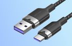 USB 2.0 A to USB-C 6A Vention CTOBF 1M cable (black), Vention CTOBF