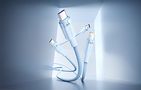 USB 2.0 A to 3-in-1 6A cable Vention CTRLG 1.5M (blue), Vention CTRLG