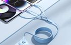 USB 2.0 A to 3-in-1 6A cable Vention CTRLG 1.5M (blue), Vention CTRLG