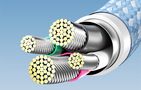 USB 2.0 A to 3-in-1 6A cable Vention CTRWG 1.5M (white), Vention CTRWG
