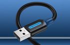 USB 2.0 cable Vention COJBH 2A 2m Black PVC, Vention COJBH