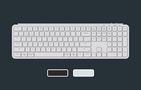 Ultra Slim Keychron B6 Pro 2.4G Wireless Keyboard (White) [B6P-K8]., Keychron B6P-K8