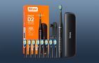 Sonic toothbrush with tips set and travel case D2 (black), Bitvae D2 Black