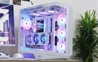 Darkflash DY470 computer case (white) + 4 fans + GPU bracket, Darkflash DY470 fans+holder Wh