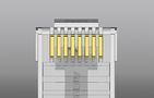 Modular Plug RJ45 Cat.5E UTP Vention IDBR0-100, transparent, 100 pcs, Vention IDBR0-100