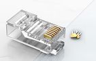Modular Plug RJ45 Cat.5E UTP Vention IDBR0-100, transparent, 100 pcs, Vention IDBR0-100