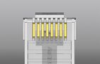 Modular Plug RJ45 Cat.5E UTP Connector Vention IDBR0-50 Transparent, 50pcs, Vention IDBR0-50