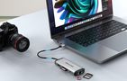 USB-C to USB-C Docking Station, 3x USB3.0, PD 0.15m Vention THAHB, gray, Vention THAHB