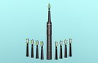 Sonic toothbrush with tip set and case Bitvae BV E11 (black), Bitvae BV E11 Black