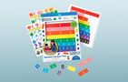 Rainbow Fraction Tiles With Tray Learning Resources LER 0615, Learning Resources LER 0615