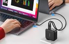 Wall charger GaN Rocoren 3x USB-C, 1x USB, Power Delivery 3.0, 100W (black), Rocoren RCCT3P1A-ZXA01