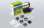 Mobile lens kit APEXEL APL-DG6V2 6 in 1 universal (black), APEXEL APL-DG6V2