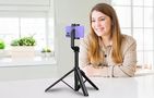 Selfiestick/tripod bluetooth APEXEL APL-D10 1.5m (black), APEXEL APL-D10