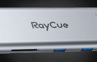 Hub 11w1 RayCue USB-C do 2x USB-A 2.0 480Mbps + 3x USB-A 3.2 5Gbps + SD/TF 3.0 + HDMI 4K30Hz + VGA 1080p + RJ45 + PD 3.0 100W (sary), RayCue HXD-RC21101